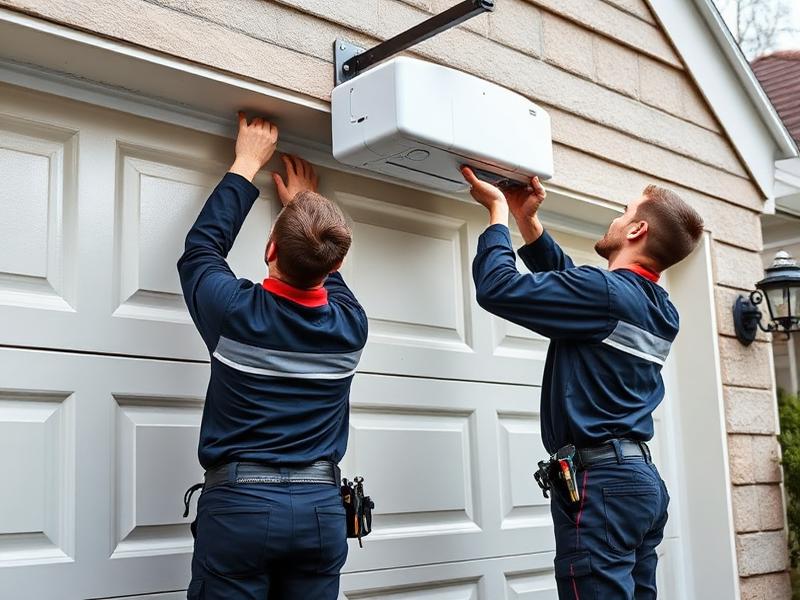 Garage Door Rocky Mount professional technicians installing garage door opener